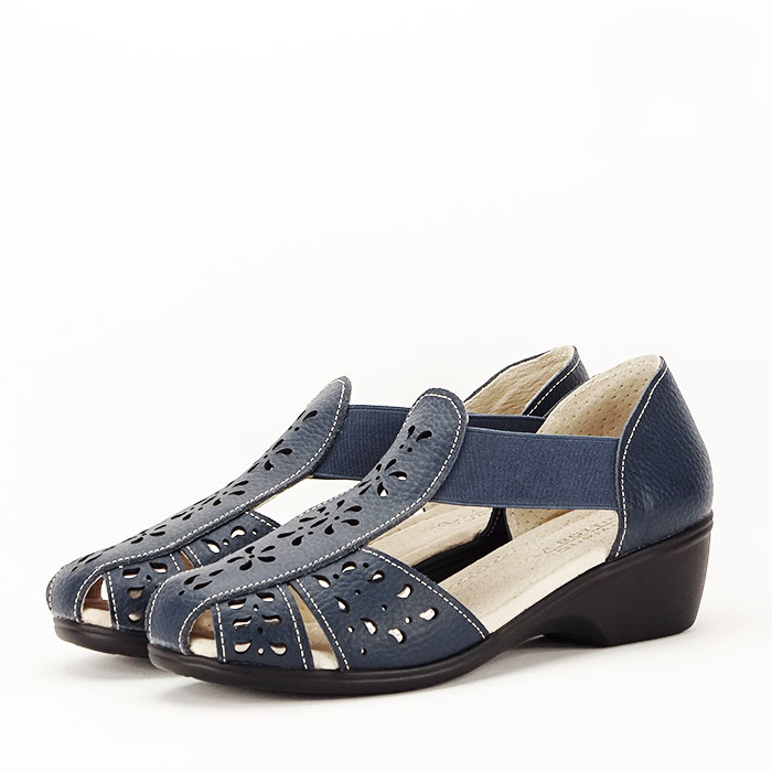 Sandale bleumarin din piele naturala Ozana M5 Sandale bleumarin din piele naturala Ozana M5