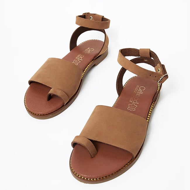 Sandale camel din piele naturala LH-360 M4 Sandale camel din piele naturala LH-360 M4