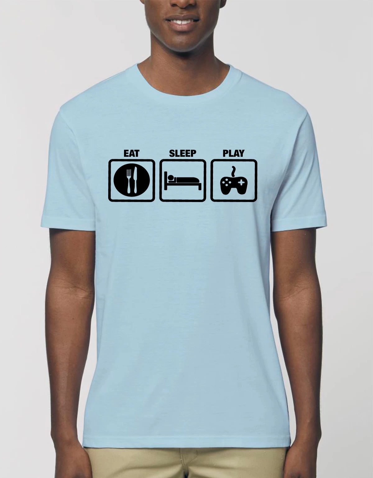 Tricou Basic Barbati EAT SLEEP PLAY Tricou Basic Barbati EAT SLEEP PLAY