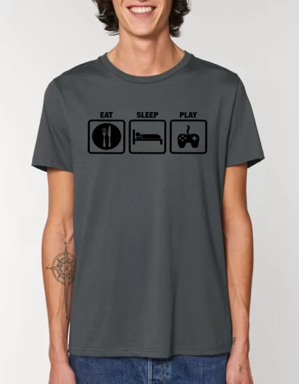 Tricou Basic Barbati EAT SLEEP PLAY