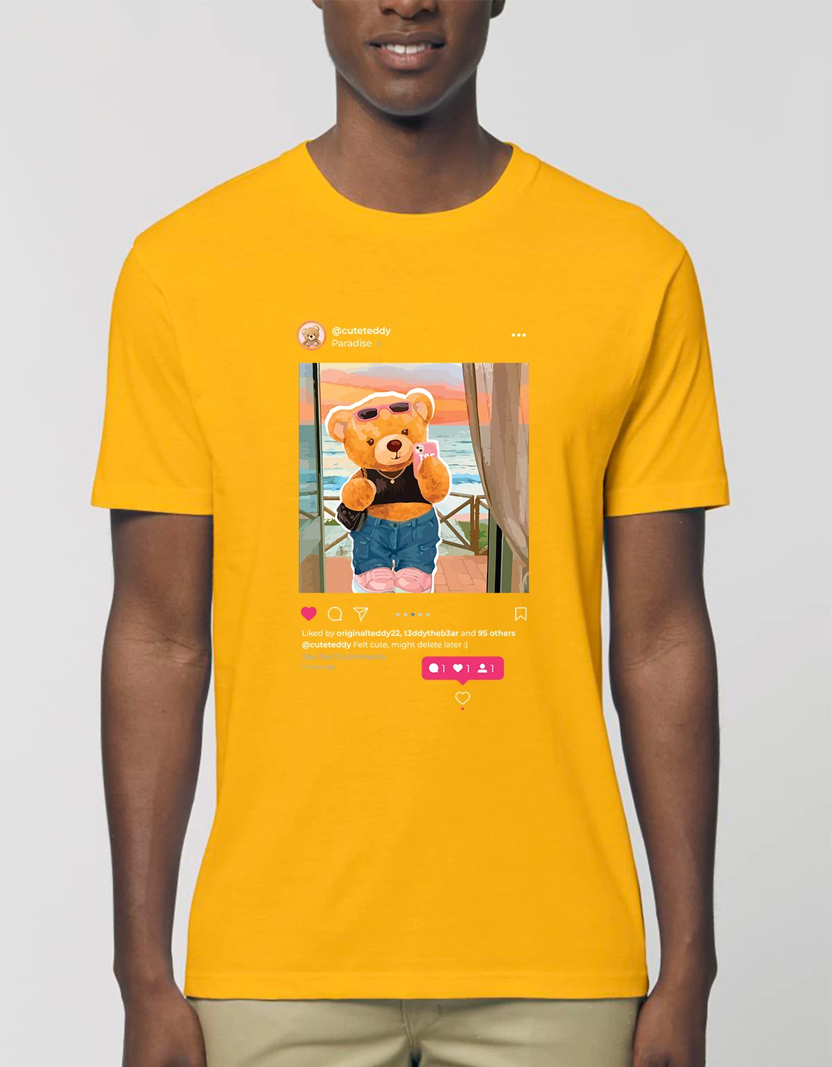 Tricou Basic Barbati Insta teddy Tricou Basic Barbati Insta teddy
