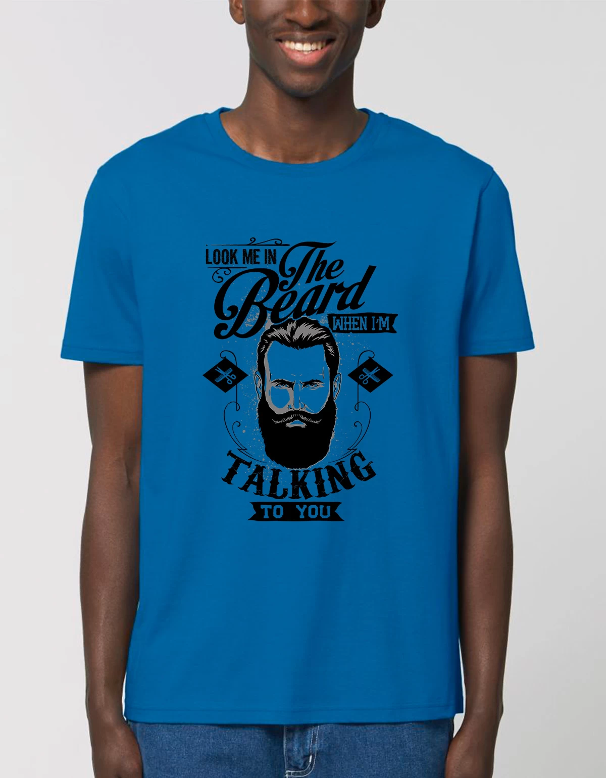 Tricou Basic Barbati Look me in the beard Tricou Basic Barbati Look me in the beard