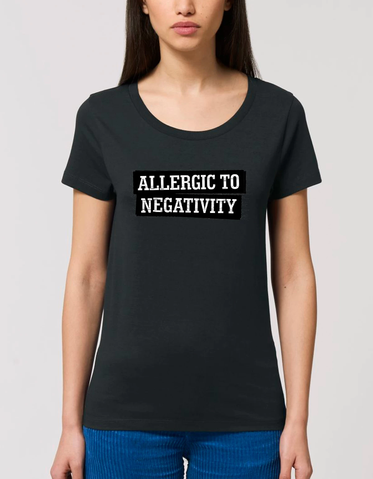 Tricou Basic Dama Allergic to negativity Tricou Basic Dama Allergic to negativity