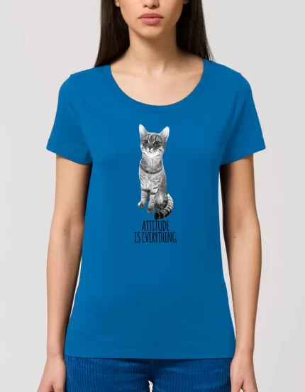 Tricou Basic Dama ATTITUDE IS EVERYTHING