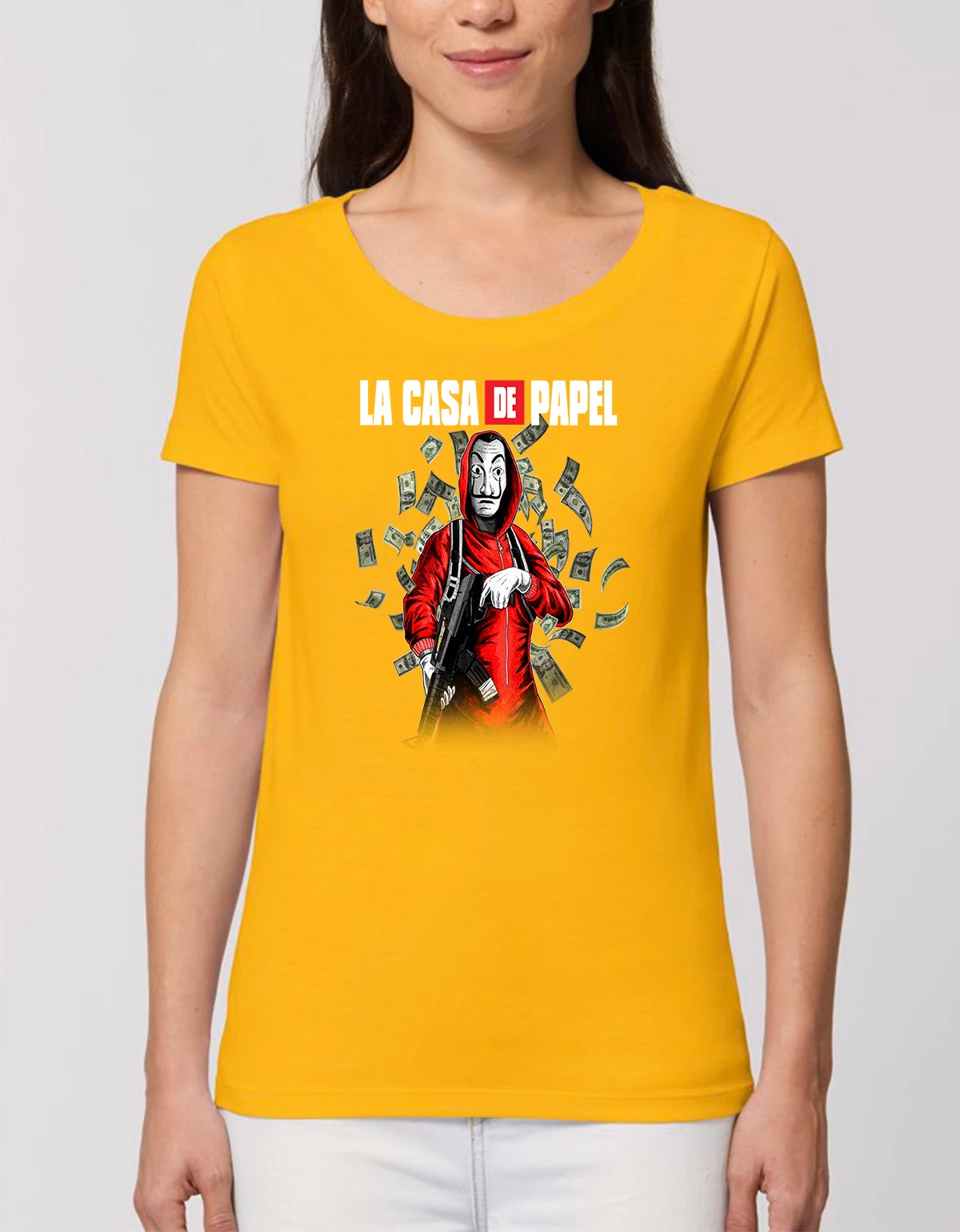 Tricou Basic Dama CASA DE PAPEL 2 Tricou Basic Dama CASA DE PAPEL 2
