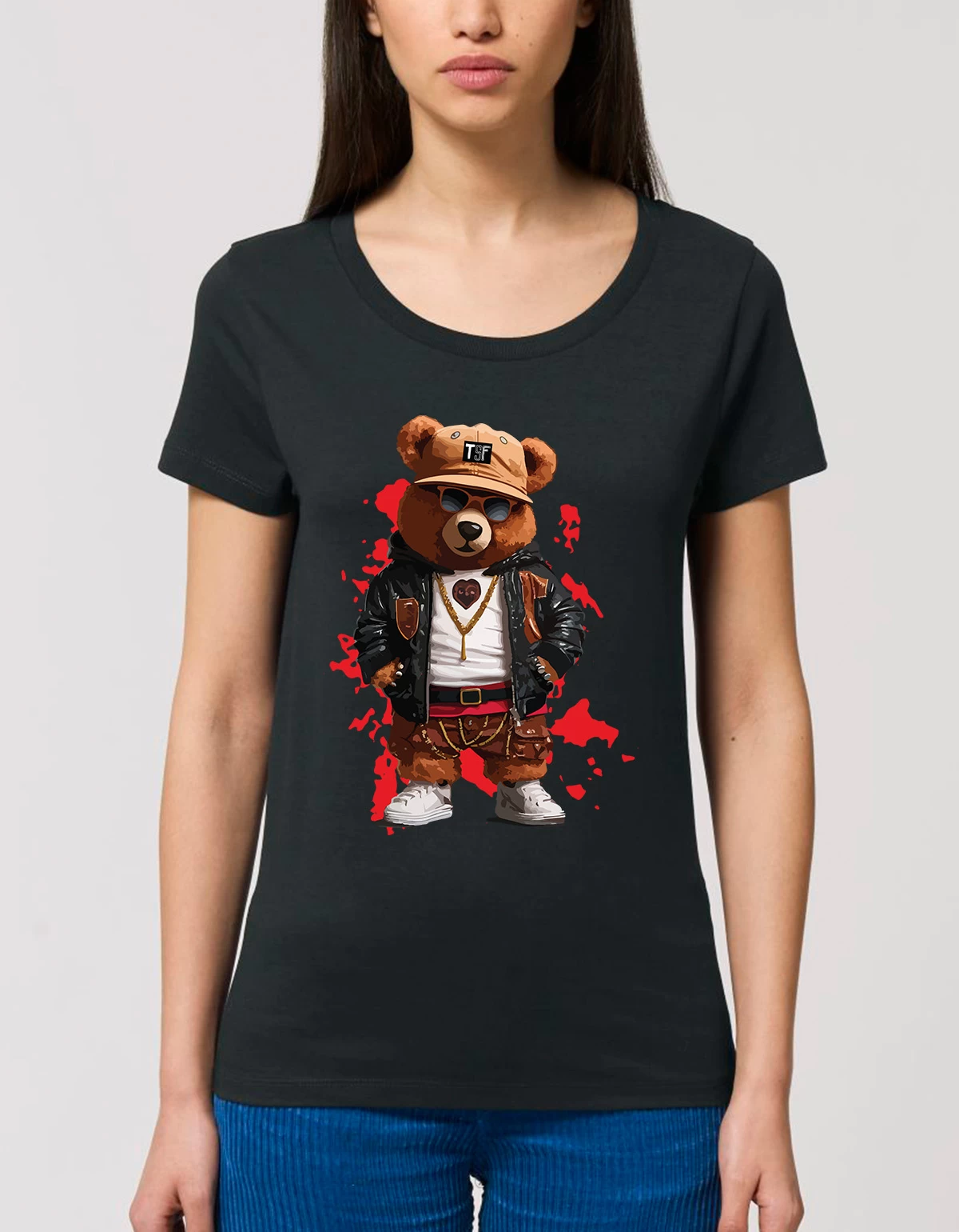 Tricou Basic Dama Gangster teddy 2 Tricou Basic Dama Gangster teddy 2