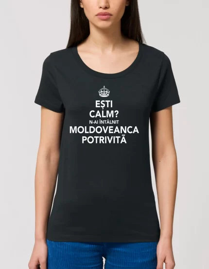 Tricou Basic Dama MOLDOVEANCA POTRIVITA