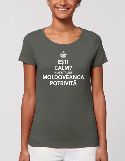 Tricou Basic Dama MOLDOVEANCA POTRIVITA