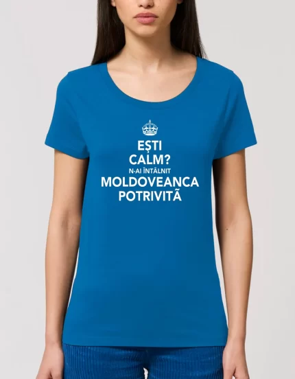 Tricou Basic Dama MOLDOVEANCA POTRIVITA