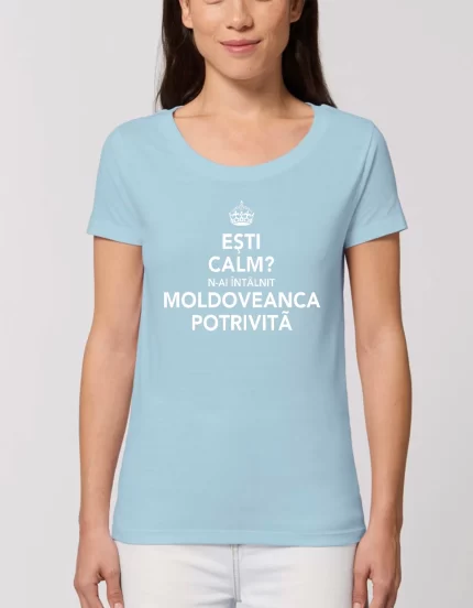 Tricou Basic Dama MOLDOVEANCA POTRIVITA