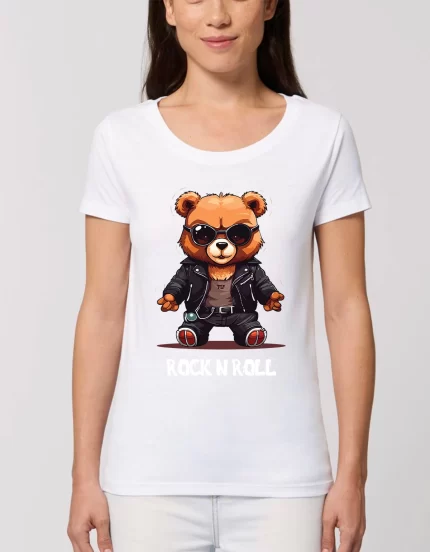 Tricou Basic Dama Rock n roll teddy