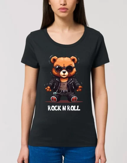 Tricou Basic Dama Rock n roll teddy