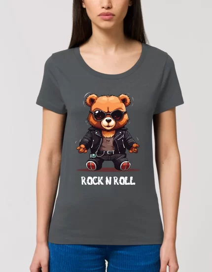 Tricou Basic Dama Rock n roll teddy