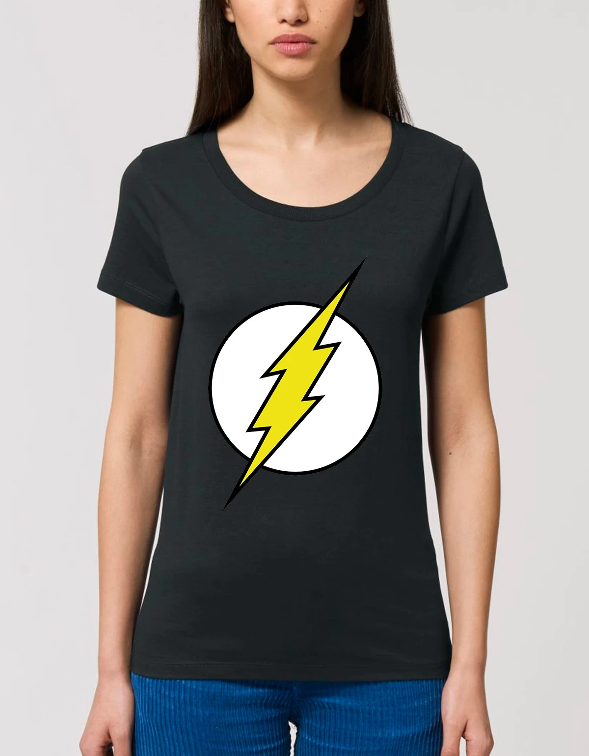 Tricou Basic Dama The Flash Tricou Basic Dama The Flash