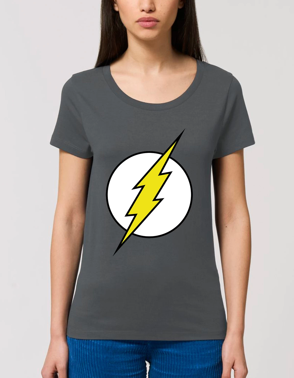 Tricou Basic Dama The Flash Tricou Basic Dama The Flash