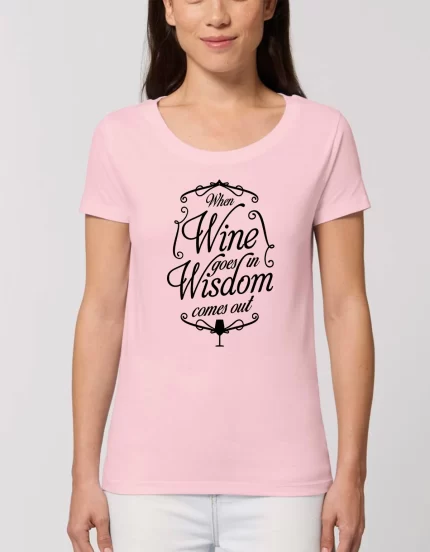 Tricou Basic Dama WISDOM WINE