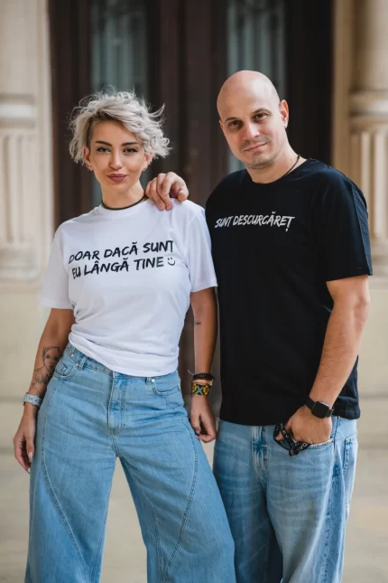 Tricou Basic Unisex Doar Daca Sunt