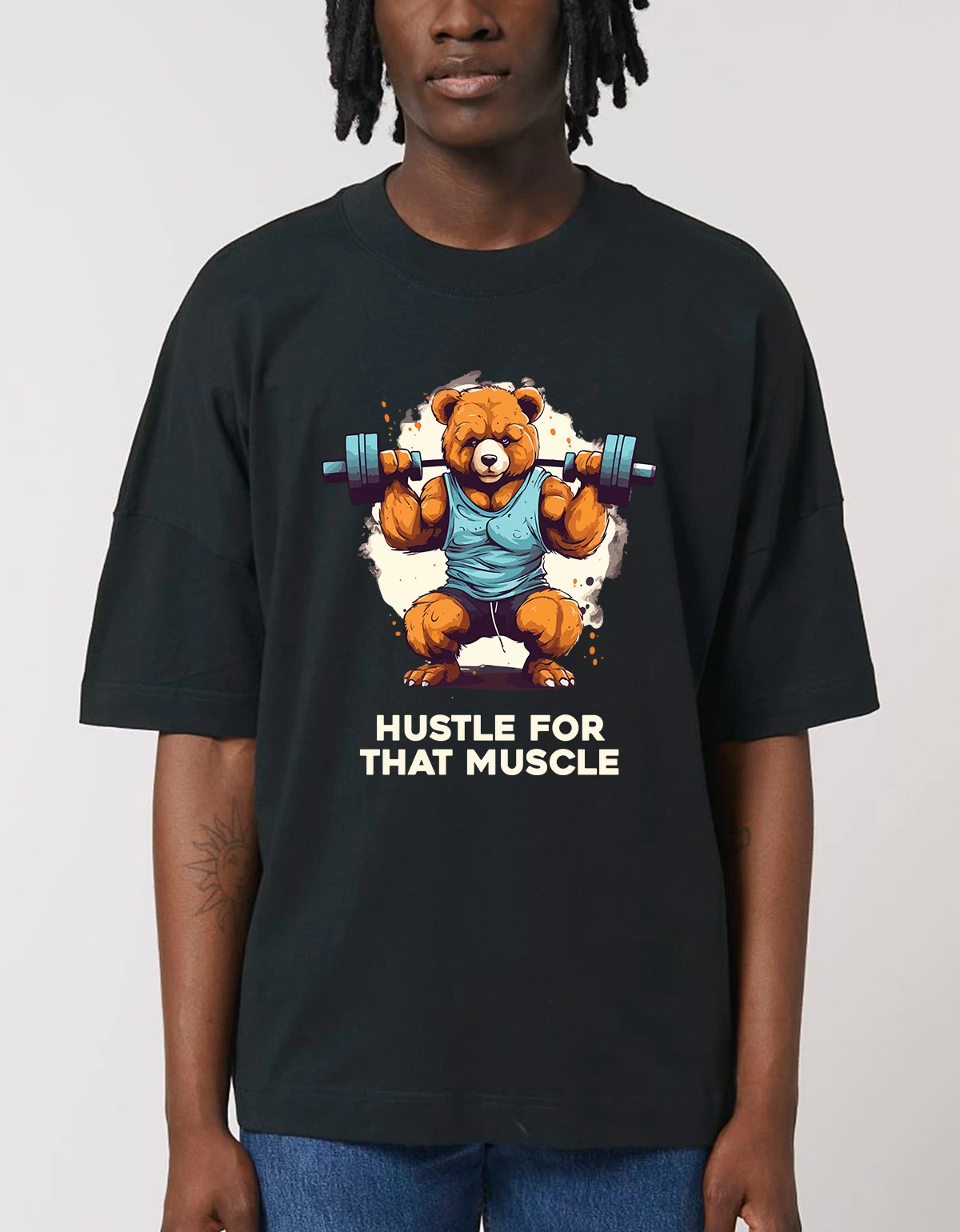 Tricou Oversized Premium Unisex Gym teddy Tricou Oversized Premium Unisex Gym teddy