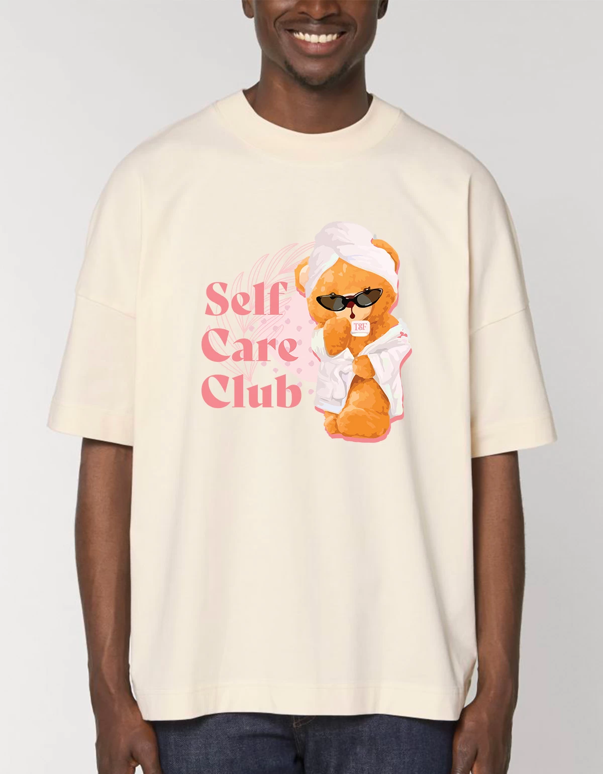 Tricou Oversized Premium Unisex Self care teddy Tricou Oversized Premium Unisex Self care teddy