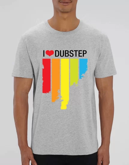 Tricou Premium Barbati I LOVE DUBSTEP
