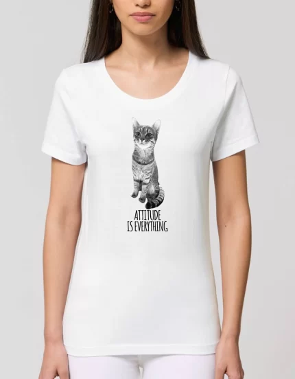 Tricou Premium Dama ATTITUDE IS EVERYTHING