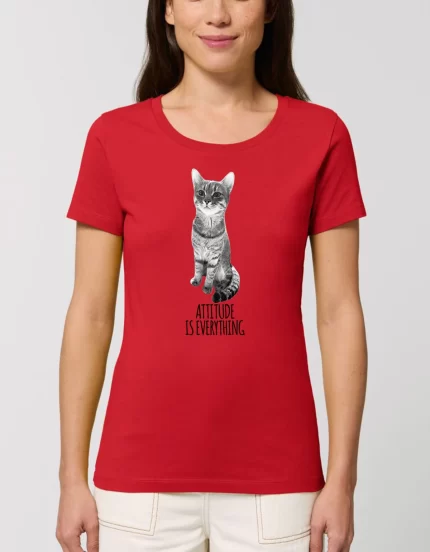 Tricou Premium Dama ATTITUDE IS EVERYTHING