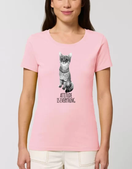Tricou Premium Dama ATTITUDE IS EVERYTHING