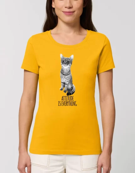 Tricou Premium Dama ATTITUDE IS EVERYTHING