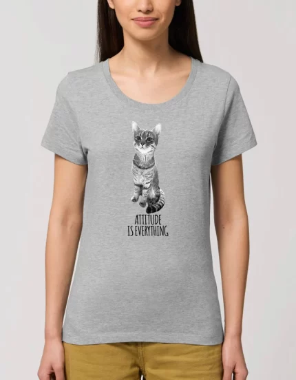 Tricou Premium Dama ATTITUDE IS EVERYTHING