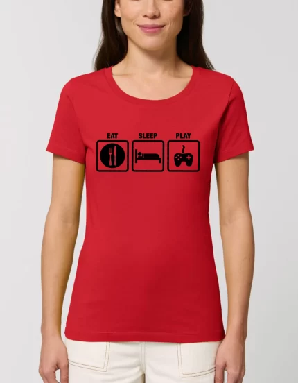 Tricou Premium Dama EAT SLEEP PLAY