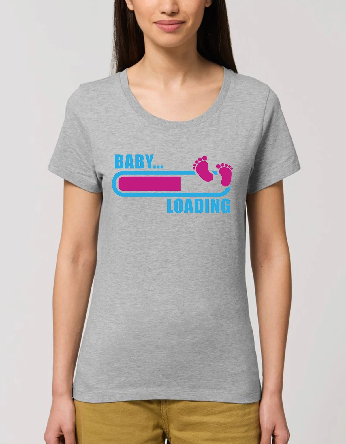 Tricou Premium Dama MODEL GRAVIDE BABY LOADING Tricou Premium Dama MODEL GRAVIDE BABY LOADING