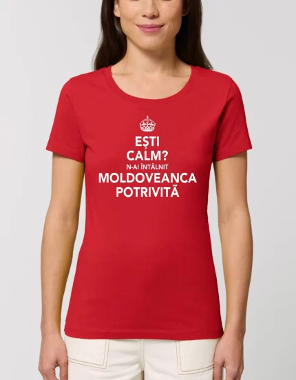 Tricou Premium Dama MOLDOVEANCA POTRIVITA