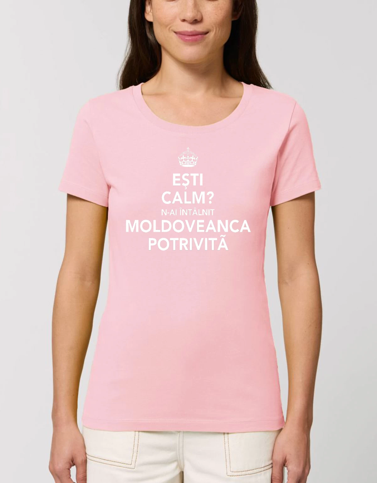 Tricou Premium Dama MOLDOVEANCA POTRIVITA Tricou Premium Dama MOLDOVEANCA POTRIVITA